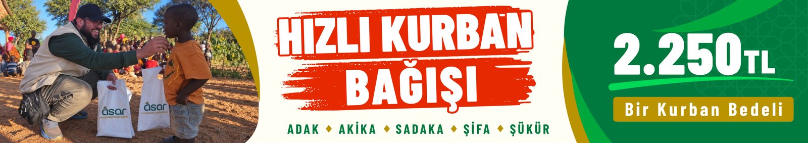 Hızlı Kurban Bağışı - 2.250 TL